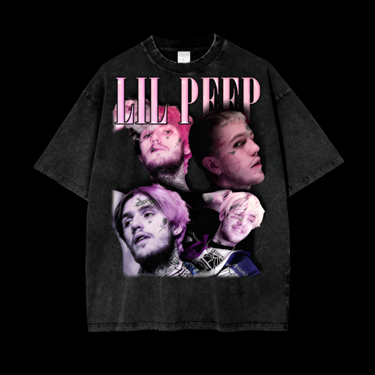 Lil Peep | Acid Wash Oversize T-Shirt