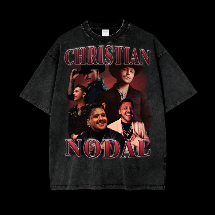 Christian Nodal | Acid Wash Oversize T-Shirt