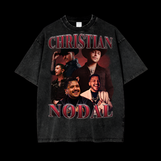 Christian Nodal | Acid Wash Oversize T-Shirt