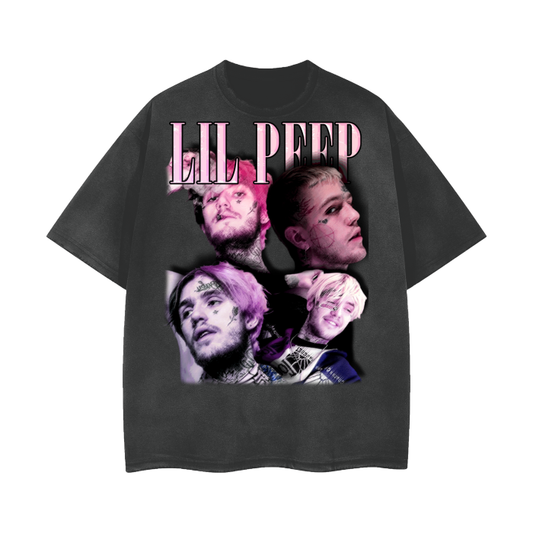 Lil Peep | Vintage Wash Frayed T-Shirt